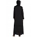 Designer Nida abaya with handwork- Black 